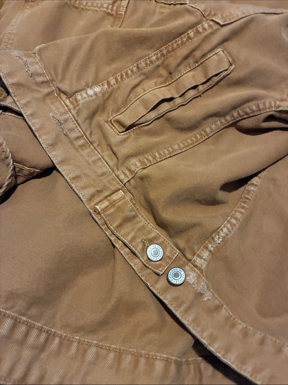 Free People Rust-Tan Jean Jacket - Picture 6 of 7